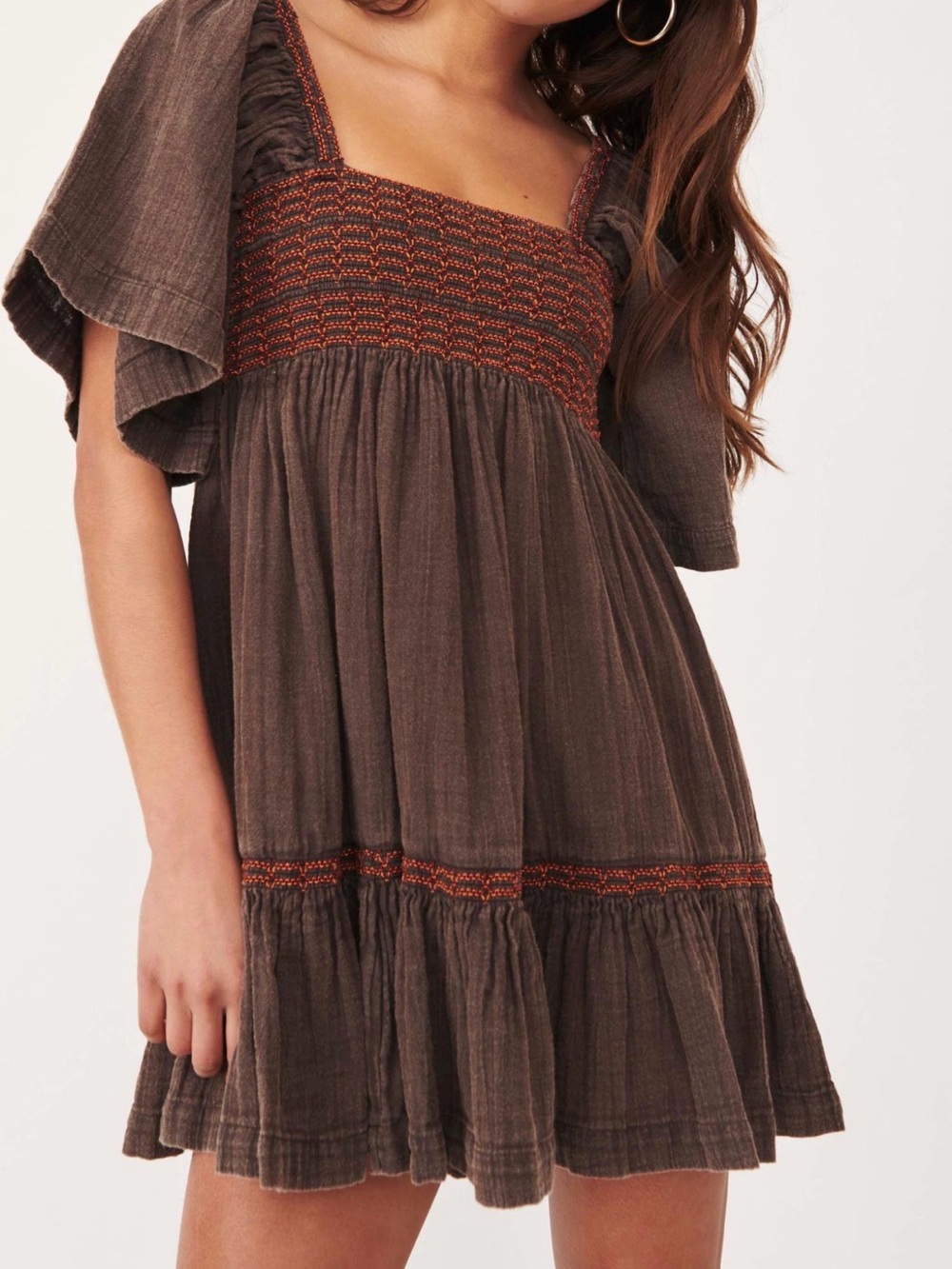 Free People Easy To Love Bubble Mini Dress Size S